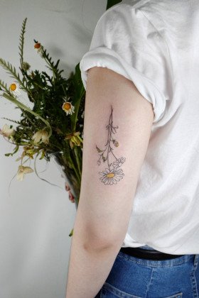 Fine lines of nature in tattoos by Joo Joo