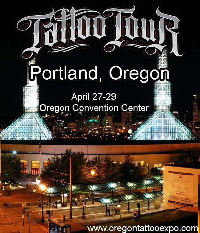 A man is tattooed at the 6th annual Portland tattoo convention held at the  Expo Center in Portland Ore on October 12 2014 Photo by Alex Milan  TracySipa USA Stock Photo  Alamy