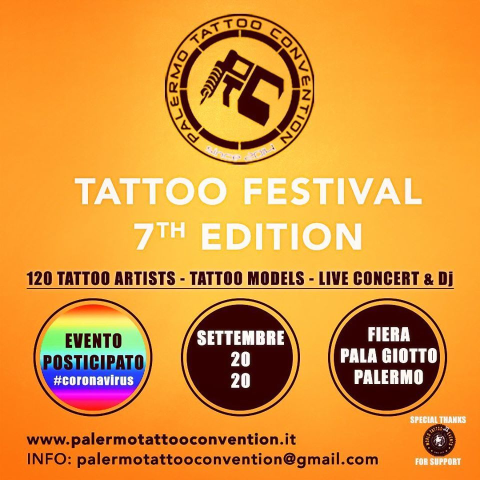 Palermo Tattoo Expo October 2020 Italy