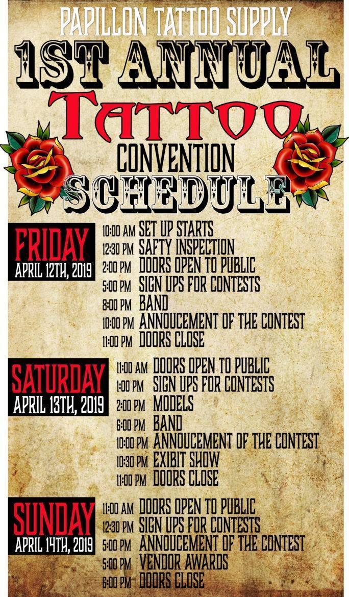 1st Annual Papillon Tattoo Convention April 2019 United States iNKPPL