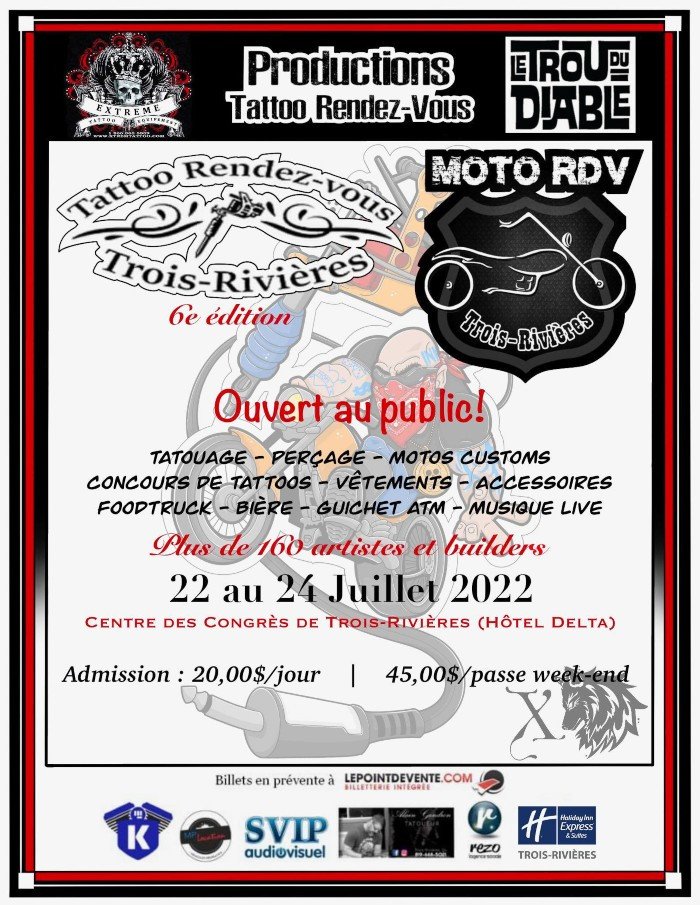 Tattoo Rendez Vous Trois Rivières 2022 July 2022 Canada iNKPPL