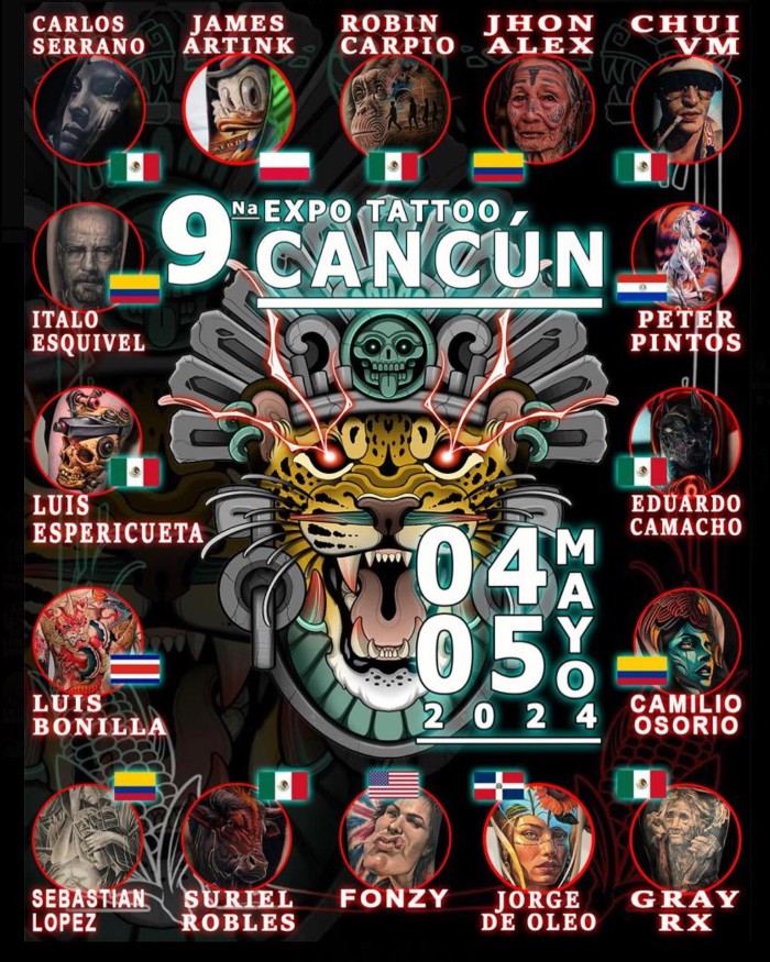 Cancun Tattoo Expo 2024 May 2024 Mexico iNKPPL