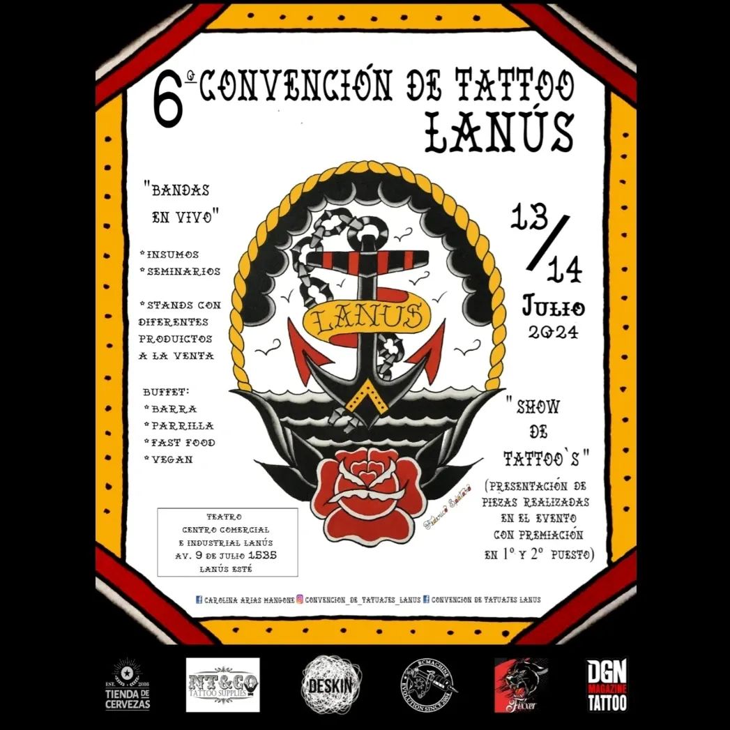 Convencion De Tatuajes Lanus 2024 Июль 2024 Аргентина Inkppl 