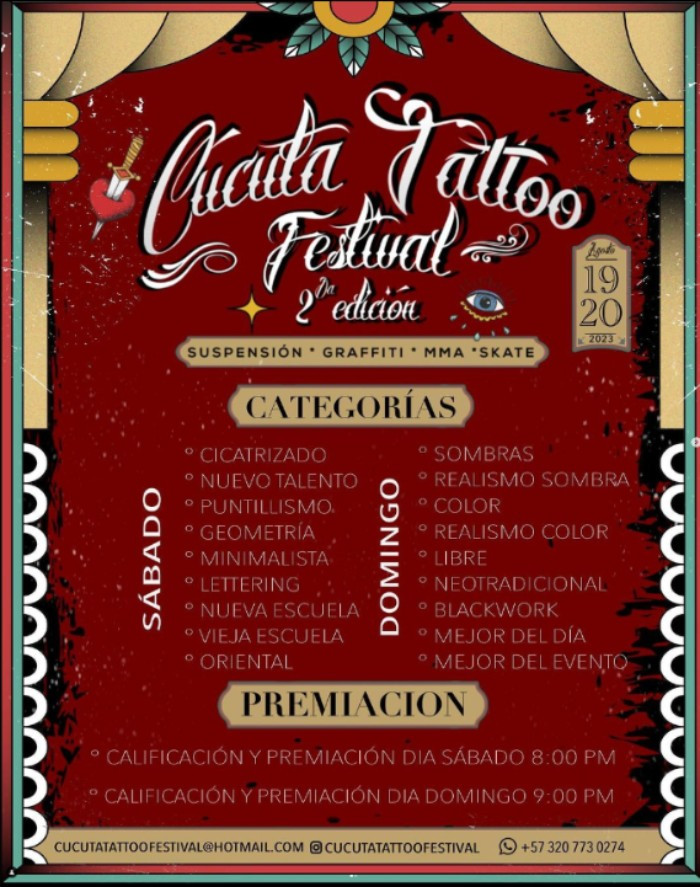 2nd Cucuta Tattoo Festival August 2023 Colombia iNKPPL