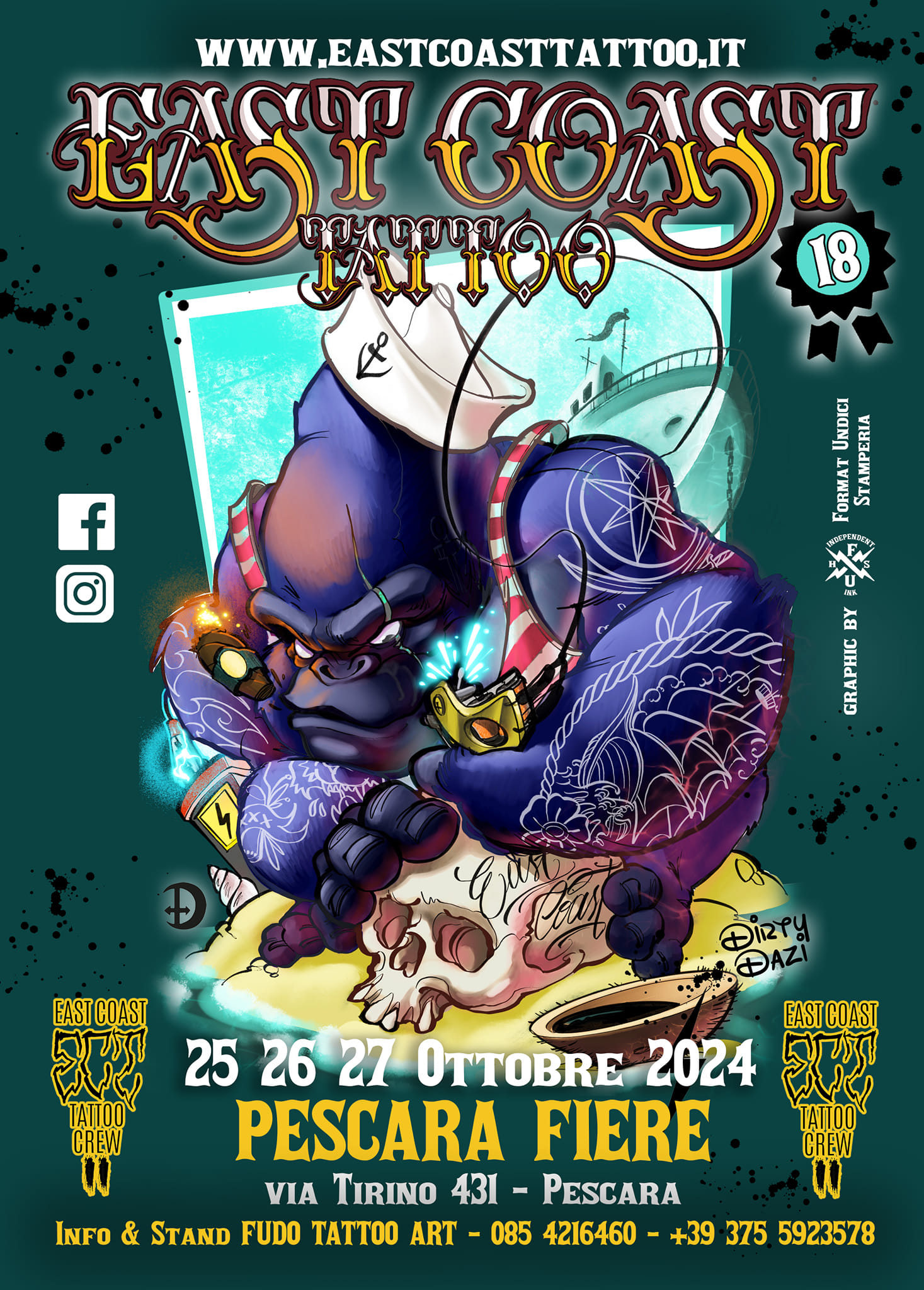 East Coast Tattoo Convention 2024 | October 2024 | Italy | iNKPPL