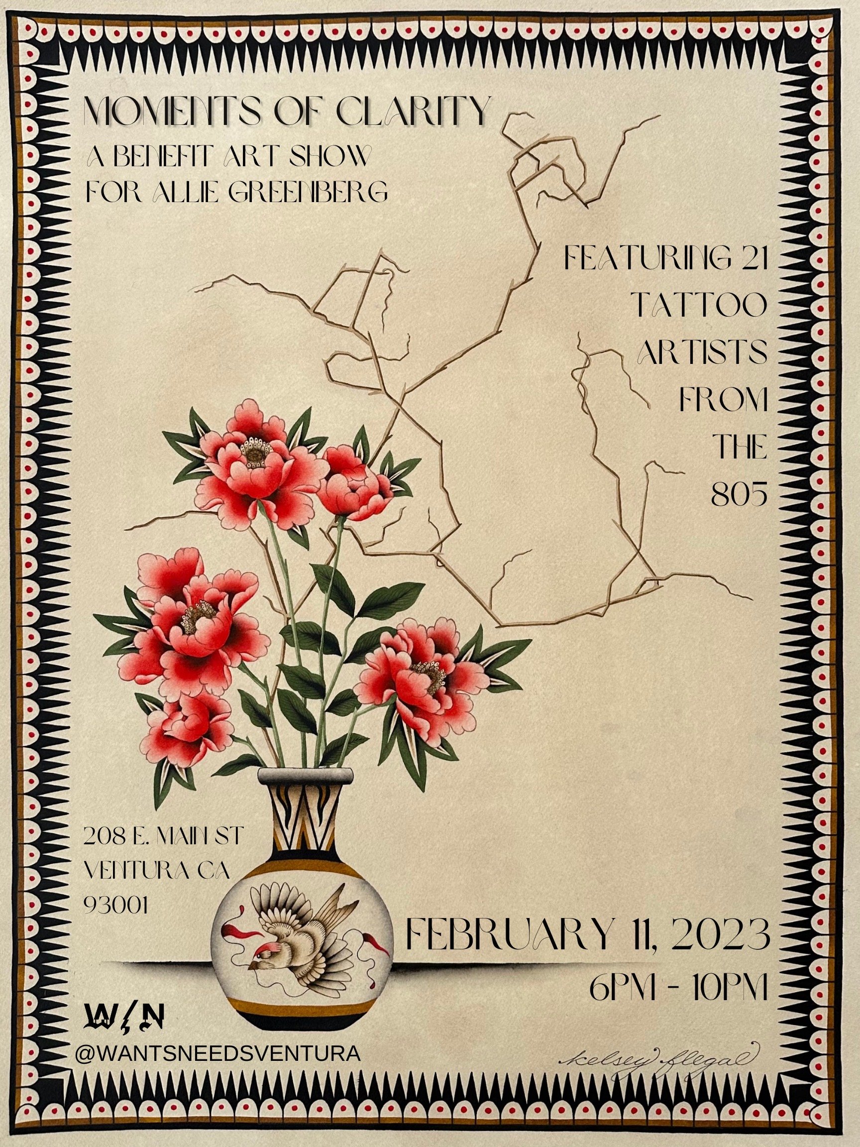 Benefit Art Show for Tattoo Artist  