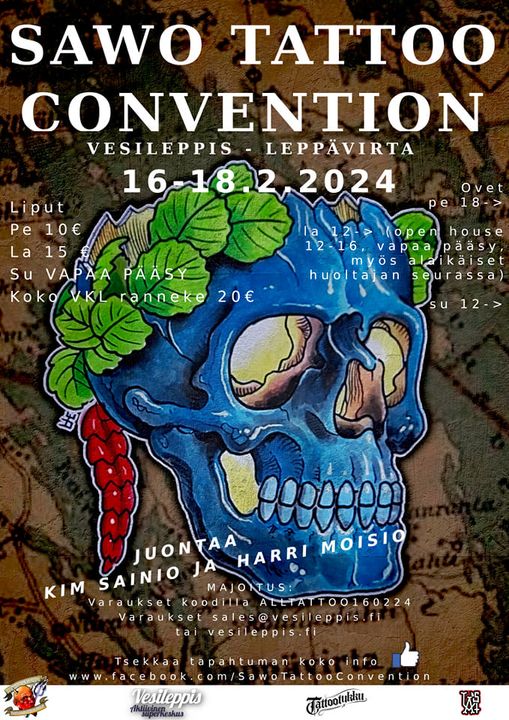 Sawo Tattoo Convention 2024 Февраль 2024 Финляндия iNKPPL