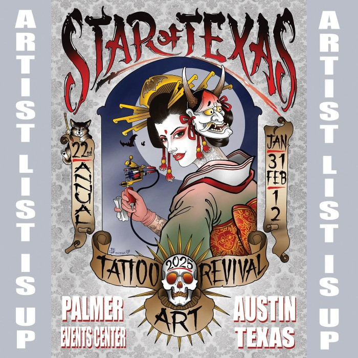 Star Of Texas Tattoo Art Revival 2025 January 2025 United States