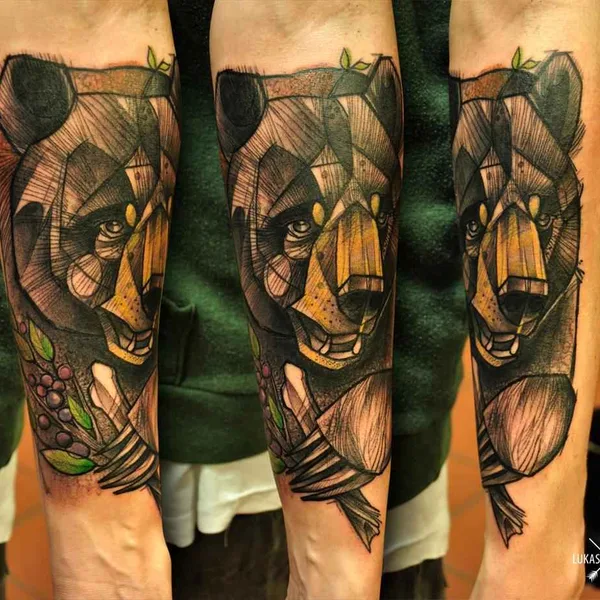 Нео традиционная tattoo by Lukas Zglenicki in Sopot