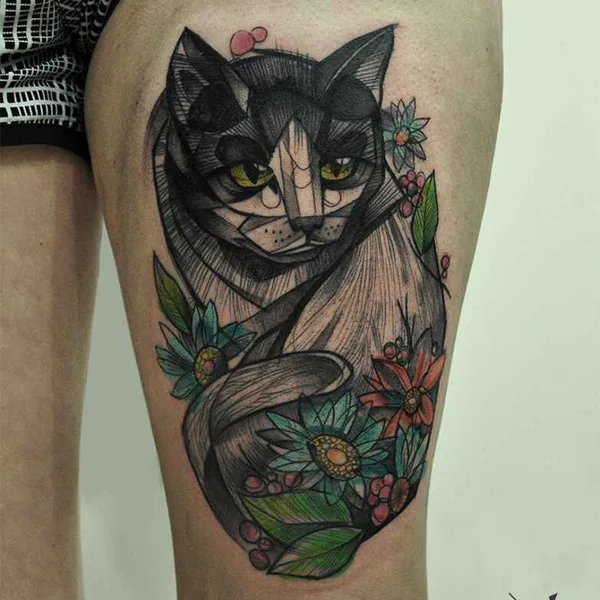 Нео традиционная tattoo by Lukas Zglenicki in Sopot