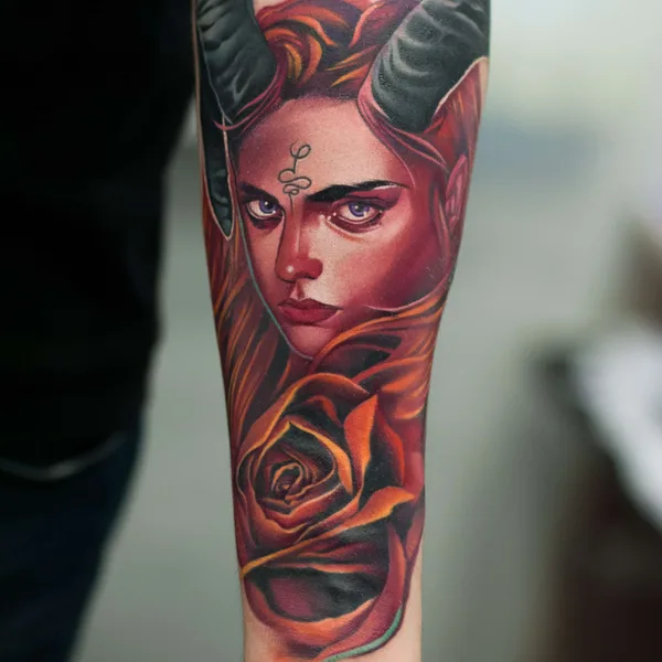 New School tattoo by Роман Ржевский in Мурманск