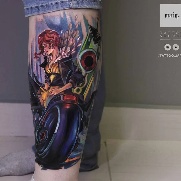 Watercolor tattoo by Наталья Комарова in Saint Petersburg