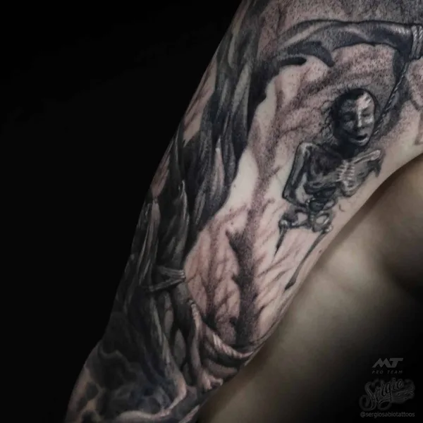 Realism tattoo by Sergio Sabio tattoos in Moscow