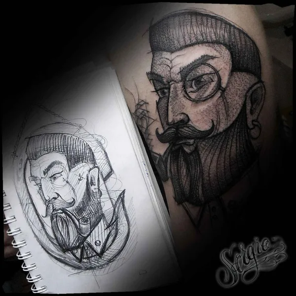 Realism tattoo by Sergio Sabio tattoos in Moscow