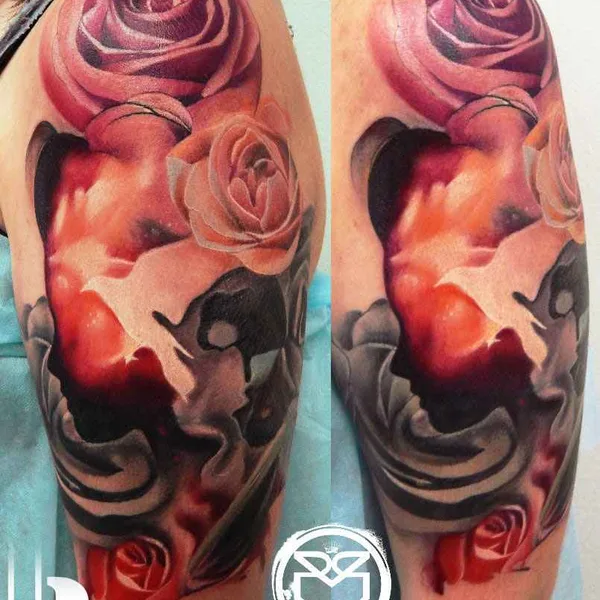 Neo Traditional tattoo by Роман Ржевский in Мурманск