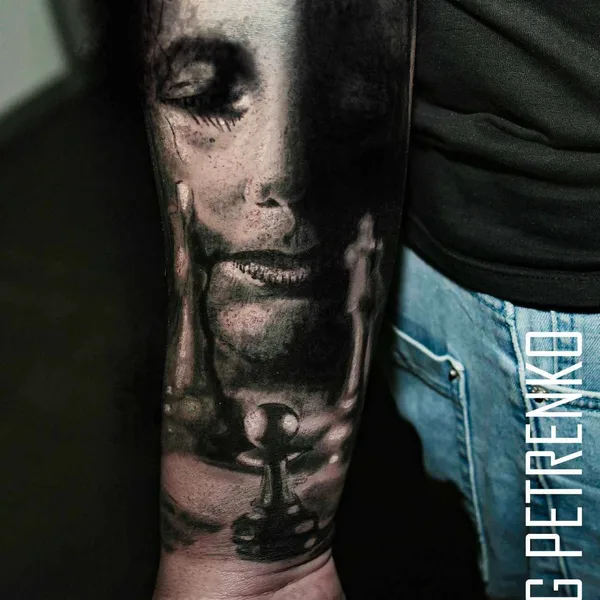 Linework tattoo by Петренко Олег in Moscow