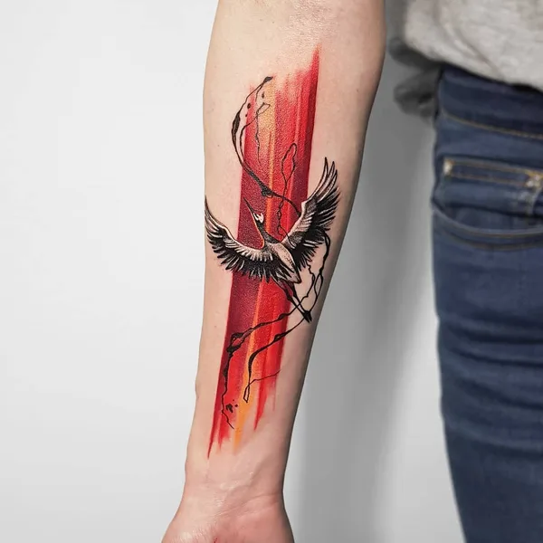 Акварель tattoo by Елена Сташкина in Екатеринбург