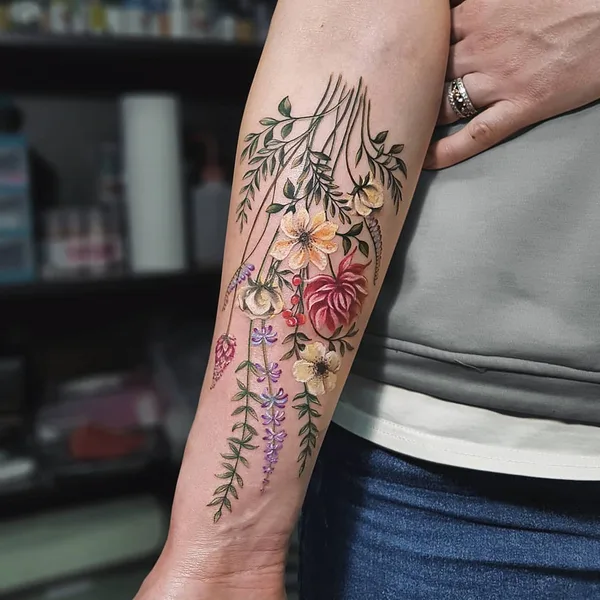 Акварель tattoo by Елена Сташкина in Екатеринбург