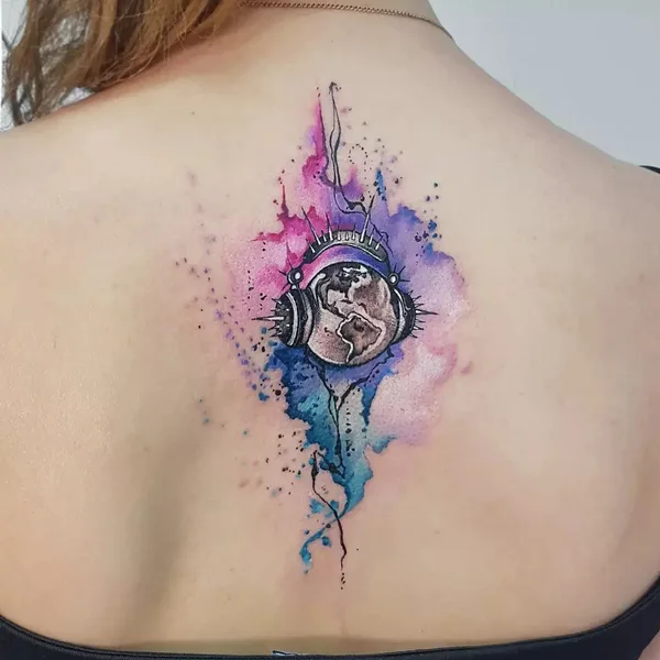 Акварель tattoo by Елена Сташкина in Екатеринбург