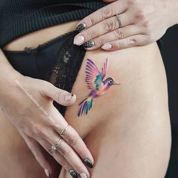 Акварель tattoo by Елена Сташкина in Екатеринбург