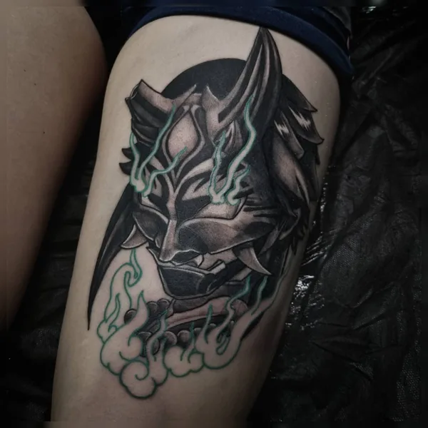 Graphic tattoo by Roxy Tattoo in Воронеж