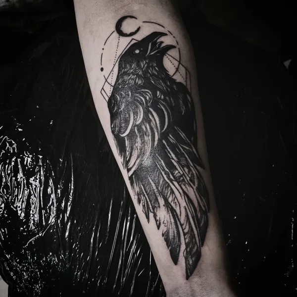 Graphic tattoo by Roxy Tattoo in Воронеж