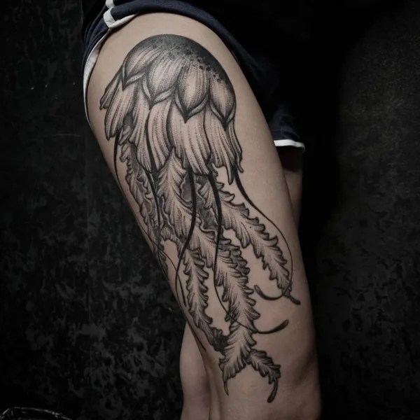 Graphic tattoo by Roxy Tattoo in Воронеж