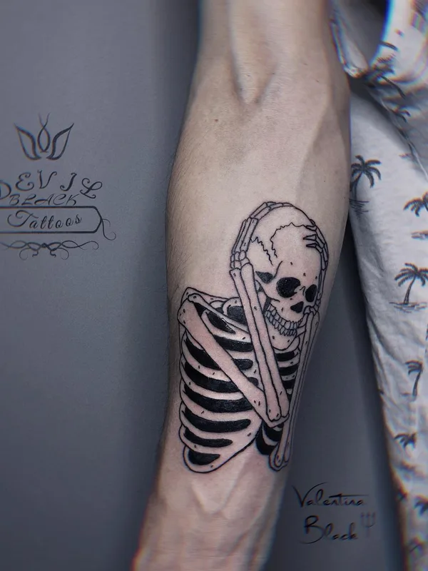 black blackwork tatuaje en forearm #49637 | Tatuador Валентина Городецкая