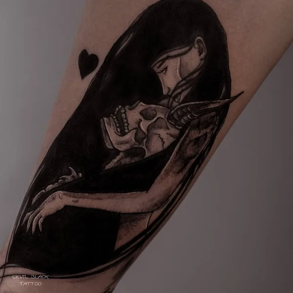 Graphic tattoo by Валентина Городецкая in Воронеж