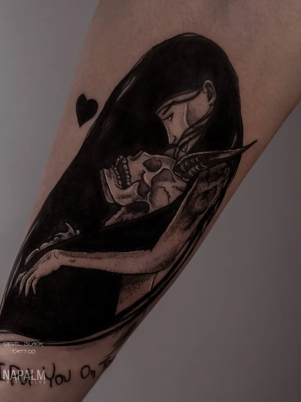 black blackwork tatuaje en forearm #49636 | Tatuador Валентина Городецкая