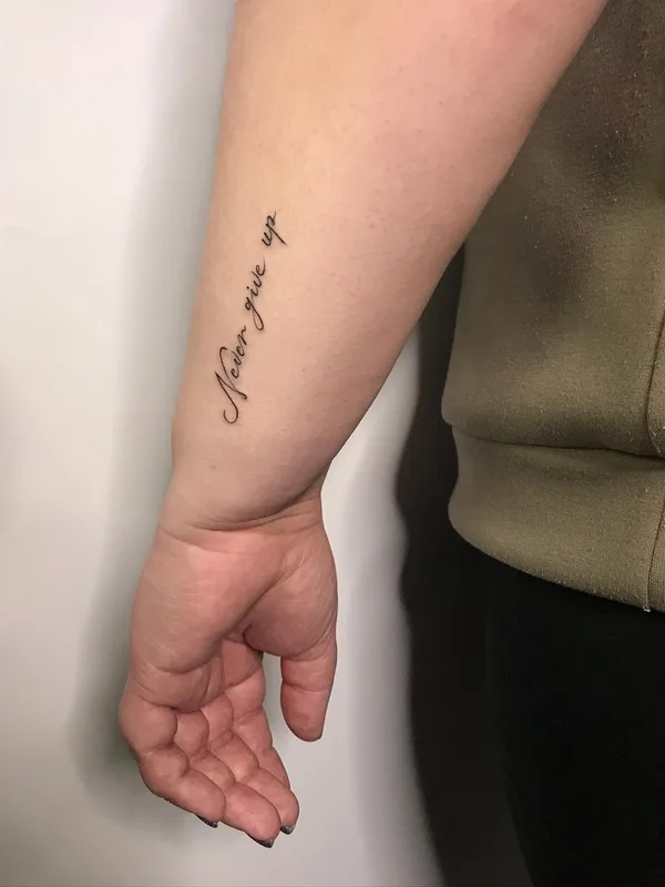 black fineline Tatuagem em forearm #49655 | Tatuador Даша Черникова