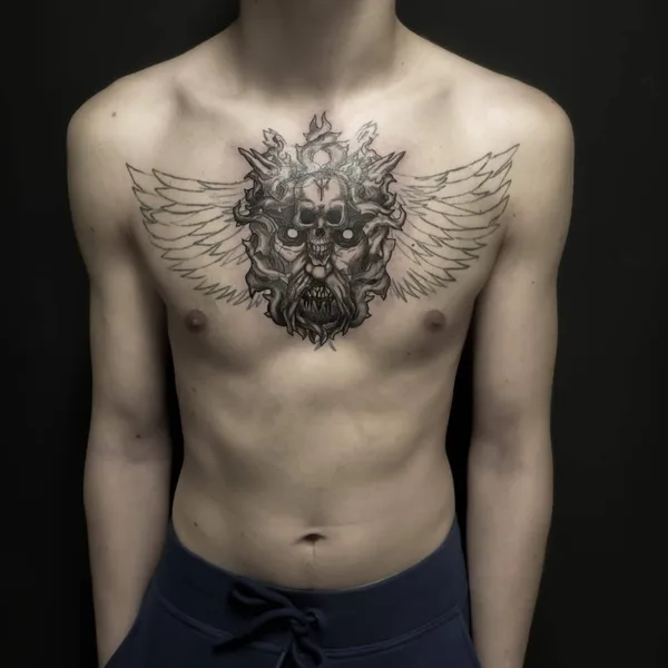 Horror tattoo by Владимир GLOK in Воронеж