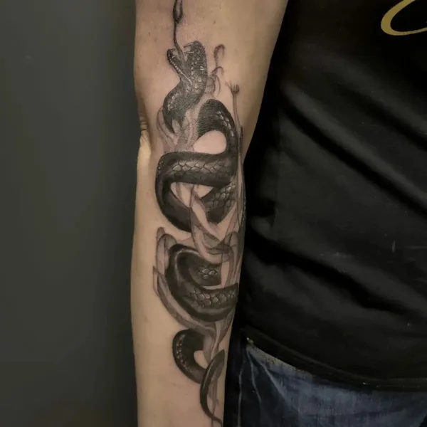 Horror tattoo by Владимир GLOK in Воронеж