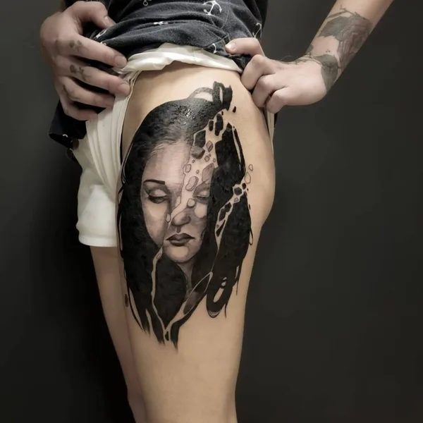 Horror tattoo by Владимир GLOK in Воронеж