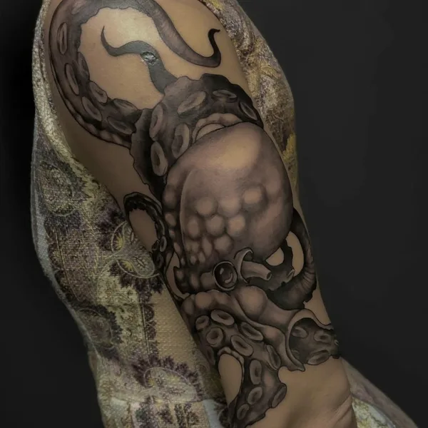 Horror tattoo by Владимир GLOK in Воронеж