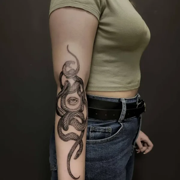 Horror tattoo by Владимир GLOK in Воронеж