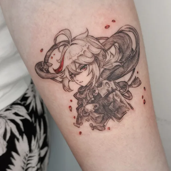 Anime tattoo by Ghriand Tattoo in Воронеж