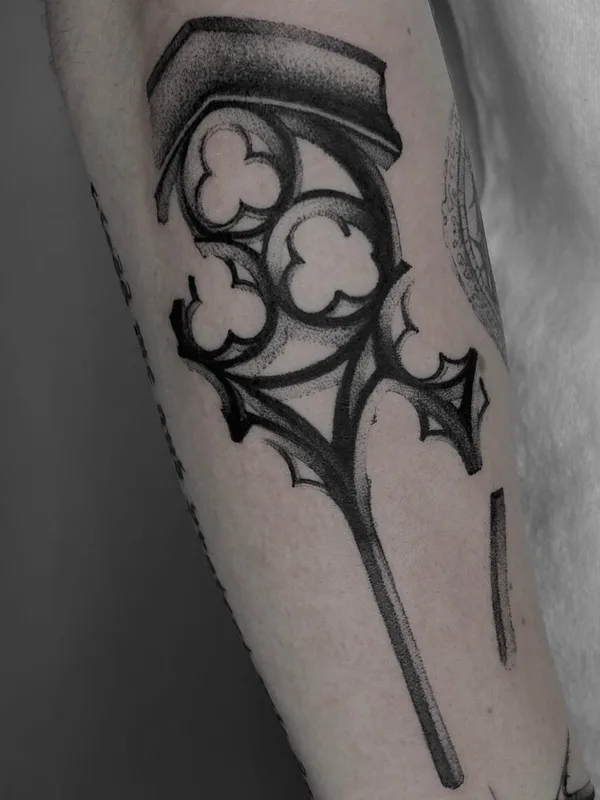 black blackwork татуировка на forearm #49743 | Тату мастер Антон Федотов