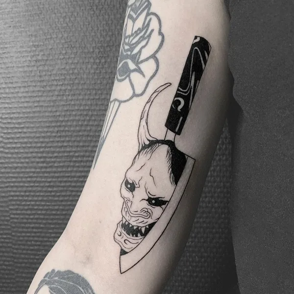 Graphic tattoo by Максим Чадин in Челябинск