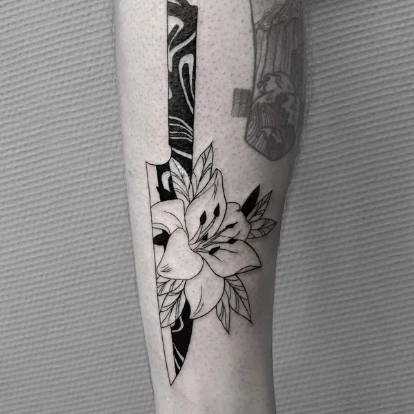 Graphic tattoo by Максим Чадин in Челябинск