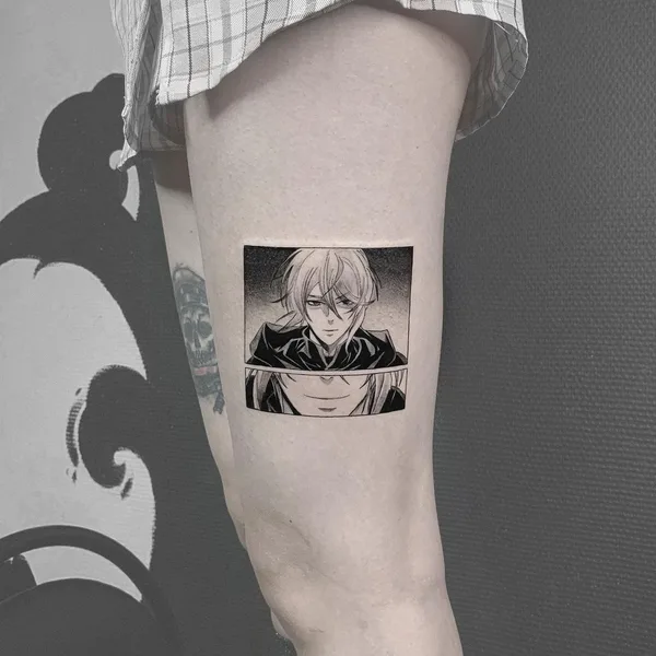 Graphic tattoo by Максим Чадин in Челябинск