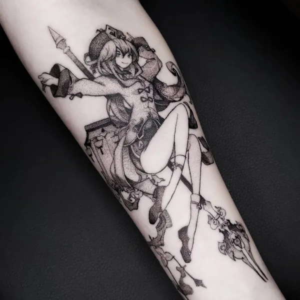 Graphic tattoo by Станислав @andron_tatt in Челябинск