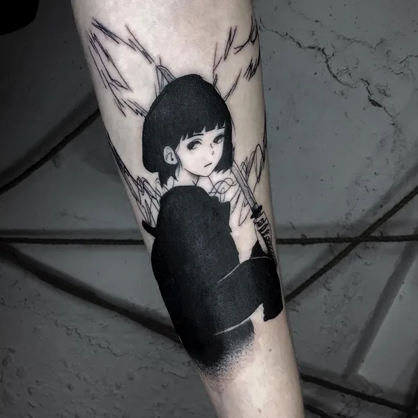 Graphic tattoo by Станислав @andron_tatt in Челябинск