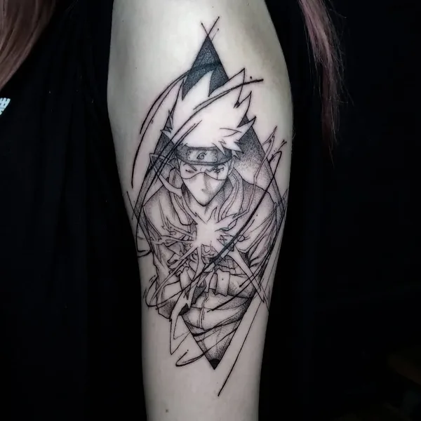 Graphic tattoo by Станислав @andron_tatt in Челябинск
