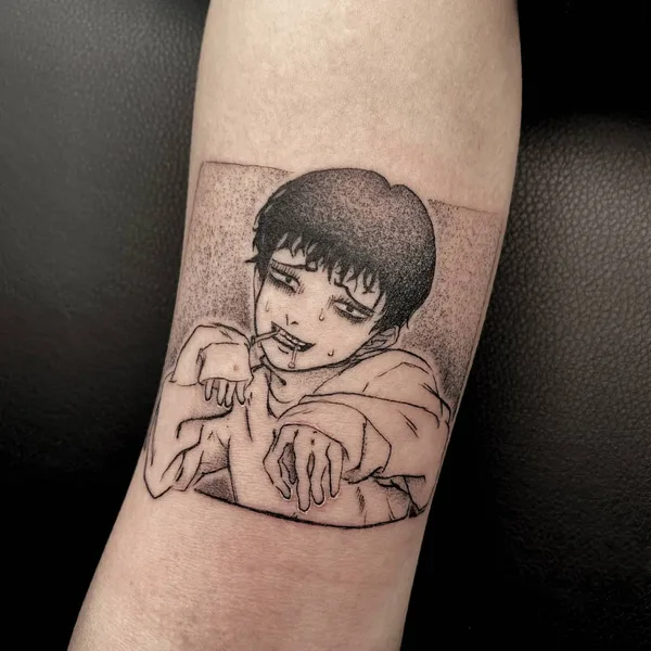 Graphic tattoo by Станислав @andron_tatt in Челябинск