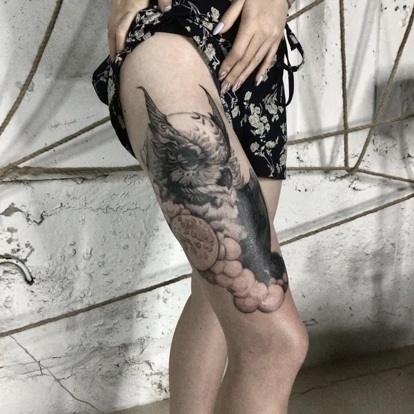 Graphic tattoo by Станислав @andron_tatt in Челябинск