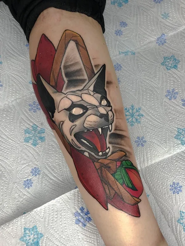 color illustrative Tatuaggio su forearm #52882 | Tatuatore Олег Куценко