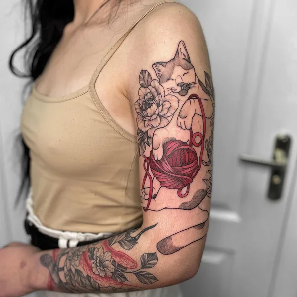 Fine Line tattoo by Лера Шибакова in Челябинск