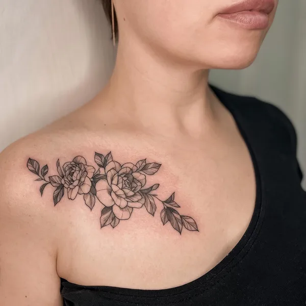 Fine Line tattoo by Лера Шибакова in Челябинск