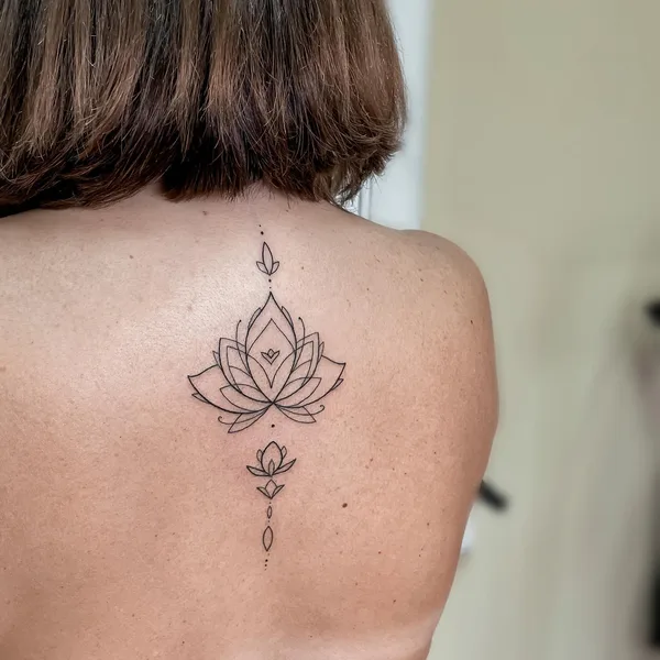 Fine Line tattoo by Лера Шибакова in Челябинск